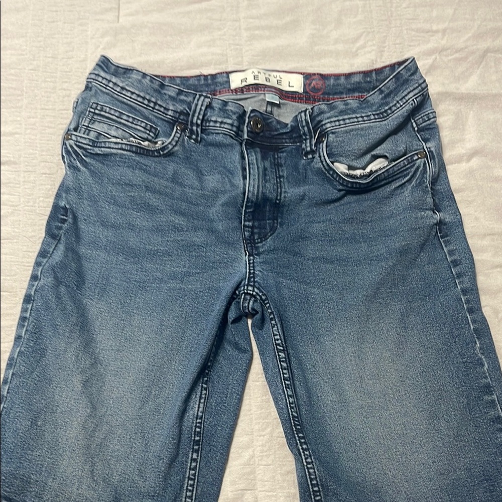 rebels Men's Blue Jean Shorts